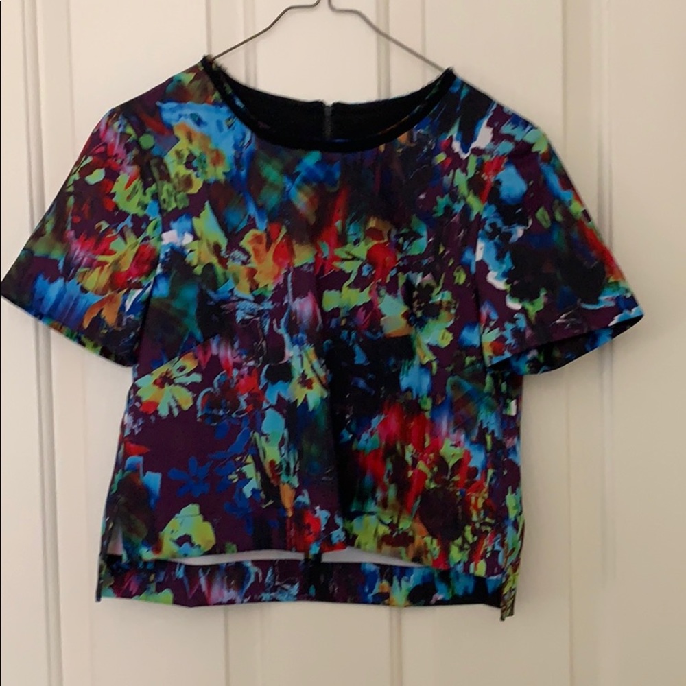 Nanette lepore floral silky top
